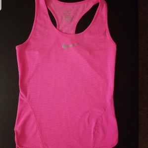 Neon pink Nike tank